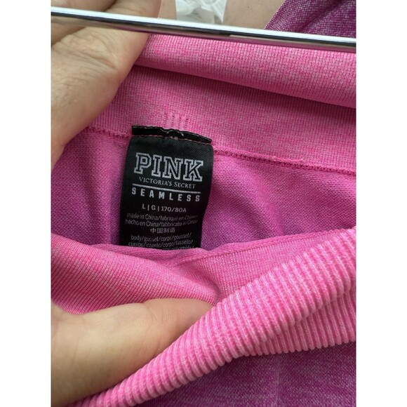PINK Victoria's Secret Seamless Bike Compression Shorts L Pink Ombre - Picture 3 of 3